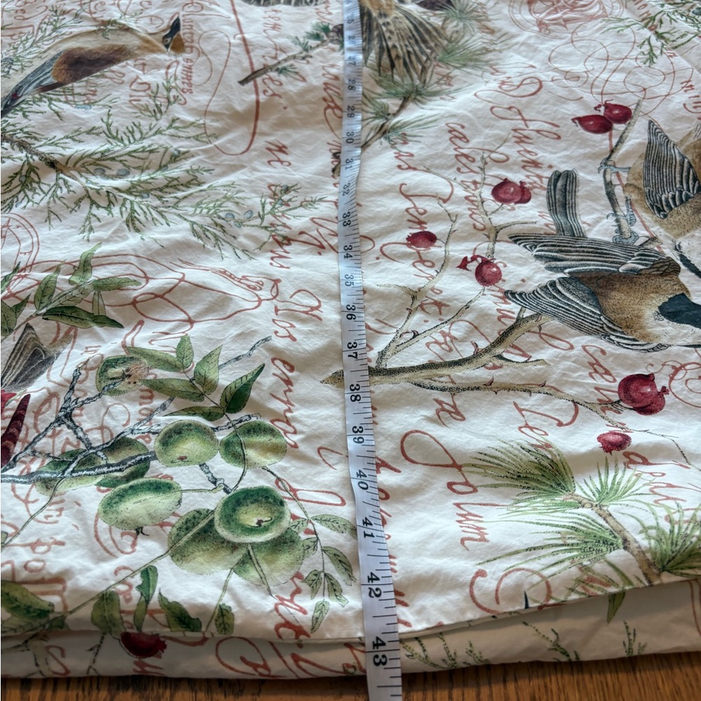 Pottery Barn Winter Bird Full Queen Duvet Cover - Picture 3 of 7